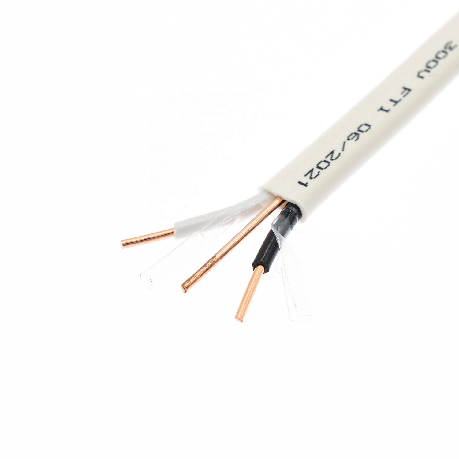 
                Precio barato 14 2 12 2 Cable Conductor de cobre eléctrico estándar canadiense 6/3 Nmd90 Cable 150m rollo Rollo de 75m
            