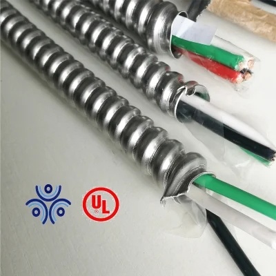 
                China Fabricante UL listado 10 / 2 aluminio sólido Mc Cable
            