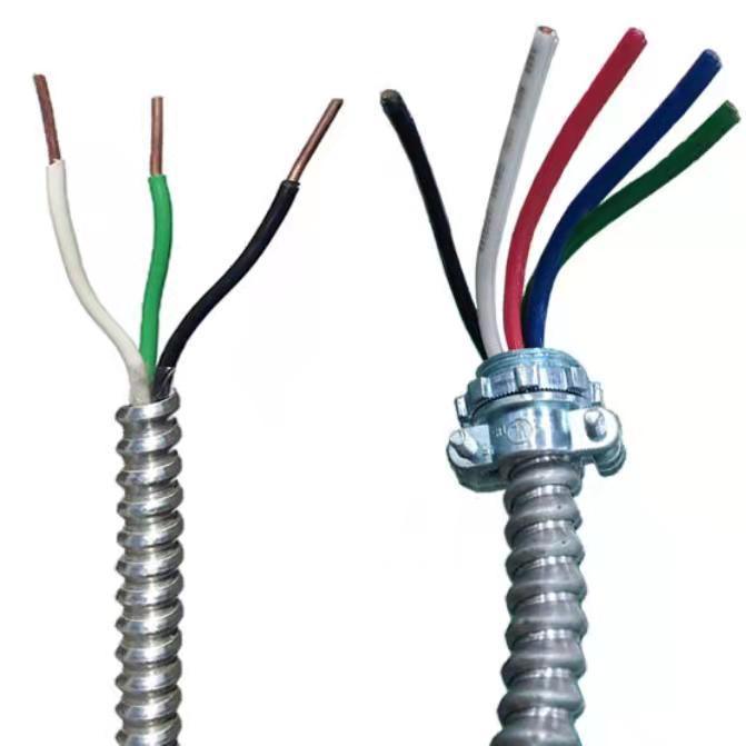 Copper Conductor Aluminum Armor AC (BX) Cable