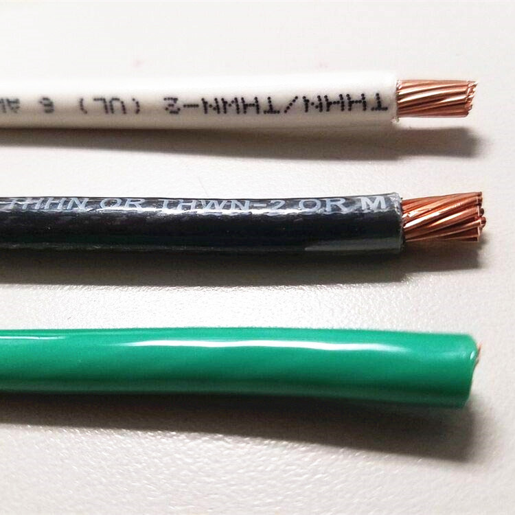 Copper PVC 600V Thwn Solid Cu 250mcm Manufacturer AWG14 Wire Thhn Cable