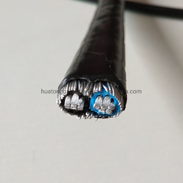 
                                 Cobre o aluminio PVC PVC aislante XLPE PE PE concéntricos funda de cable de 2*8AWG Cable alimentador                            
