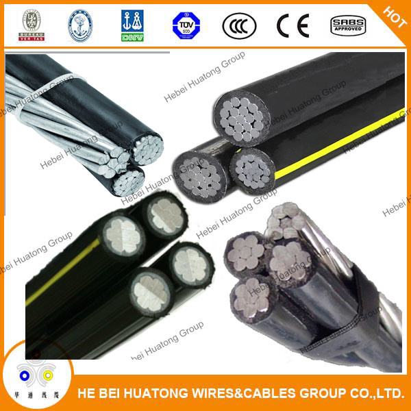 Duplex Neutral-Supported Cable Type Ns75, 600 V, Aluminum Conductor, LLDPE Insulation, ACSR Neutral