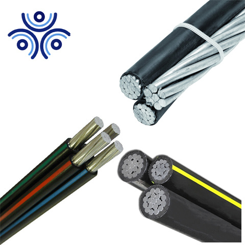 
                Электрический силовой алюминиевый проводник 0.6/1 кв изолированный кабель с воздушной изоляцией из XLPE, двухсекционный/трехсекционный/сервисный кабель QUADRUPLEX в комплекте
            