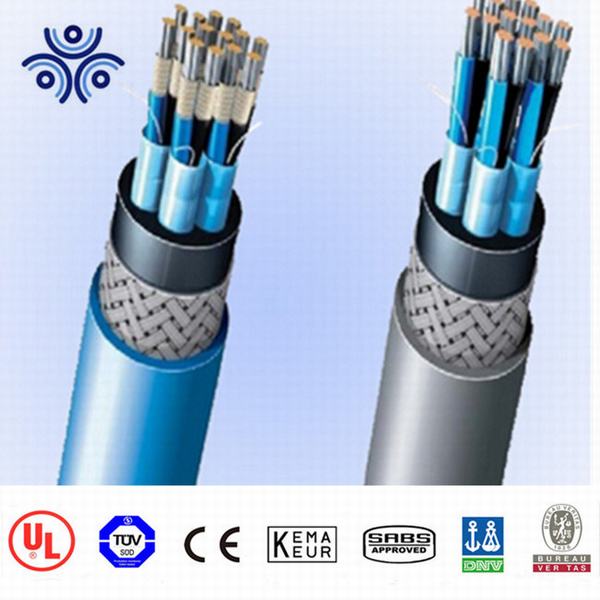 Epr Insulated Xlpo Bare Galvanized Steel Wire Braiding Armored Flexible Structured Low Smoke Halogen Free Shipboard Power Cable