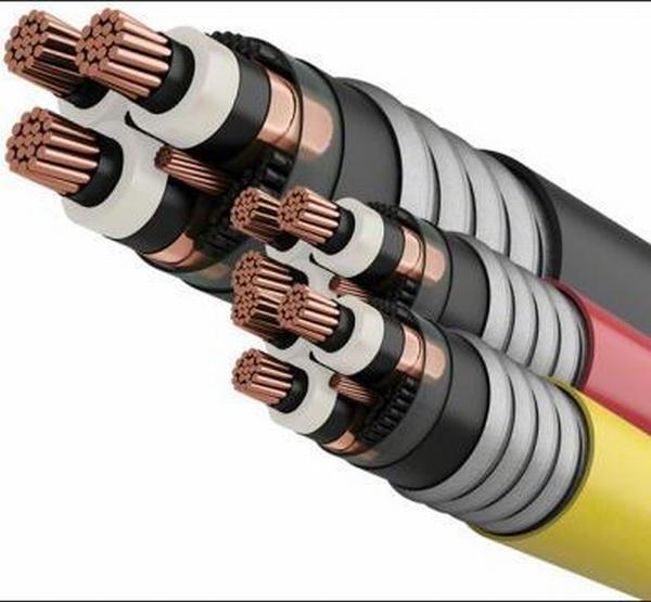 Epr/PVC/Cws/Aia/PVC Three Conductor Unshielded Armored Power Cable