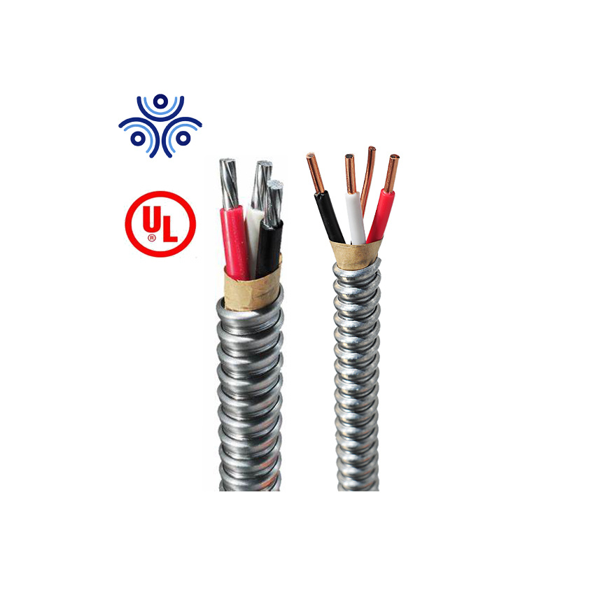 China 
                Fábrica 14/3 12/2 cable eléctrico de cobre eléctrico 300V armadura de aluminio Acwu90 cable
              fabricante y proveedor