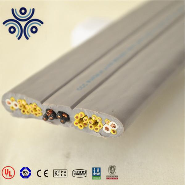 Chine 
                                 Factory Hot vendre UTP CAT6 de haute qualité de l'acier plat de fil 10mm2 Ascenseur grue gaine en caoutchouc souple de voyage du fil électrique du câble de levage Tvvb 300/500V                              fabrication et fournisseur