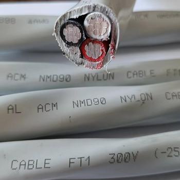 
                Preço bom Canadá CSA Certified Round Nmd90 Cable 6/3 Aluminium Ou cobre 75m bobina para necessidades residenciais
            