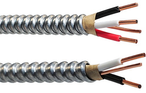 China 
                Buen Precio cable redondo de cobre 12/2 Power 14/2 eléctrico blindado Cable AC90
              fabricante y proveedor