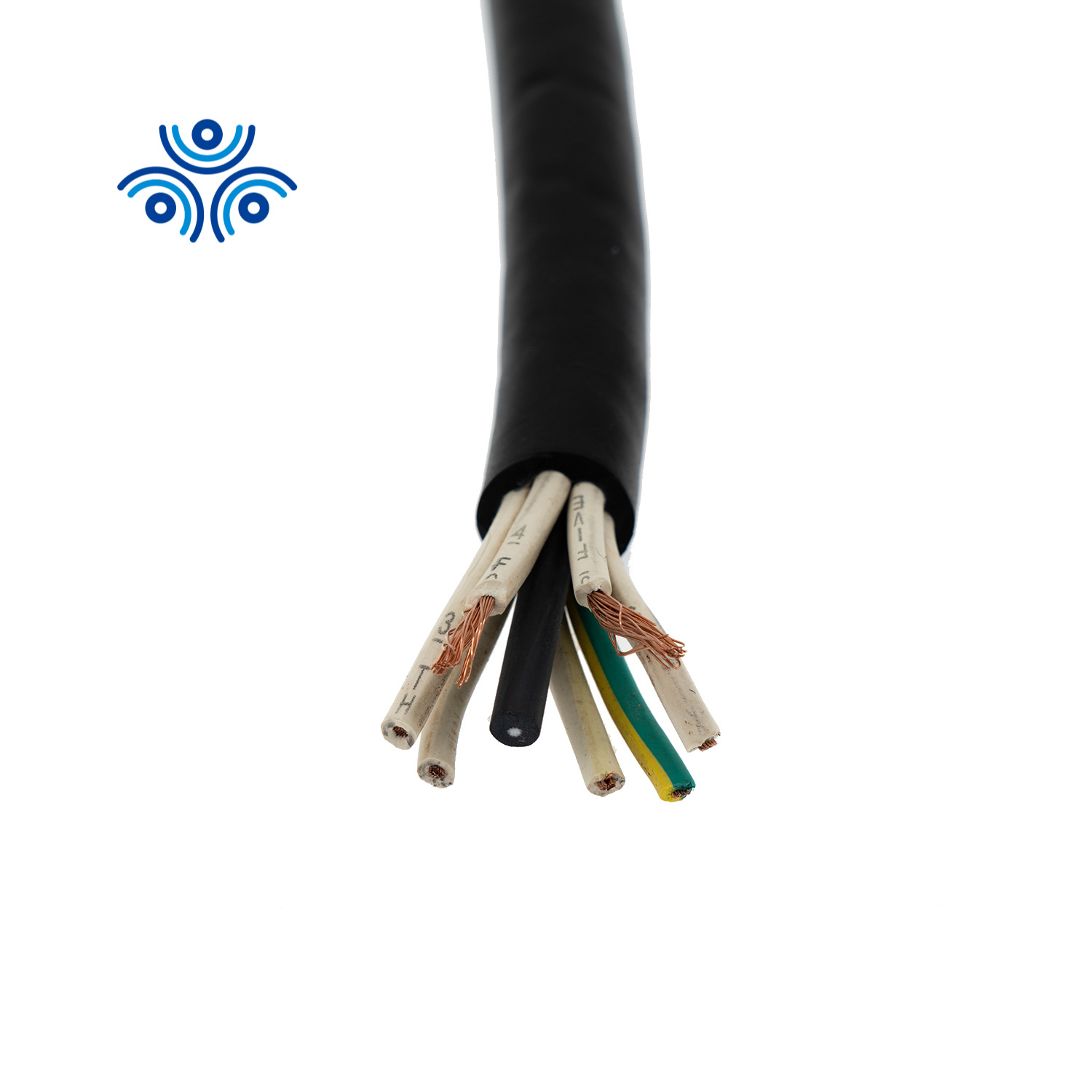 
                Câble flexible renforcé avec gaine en caoutchouc pour service intensif Soow Sjoow 14 12 8 6 AWG
            