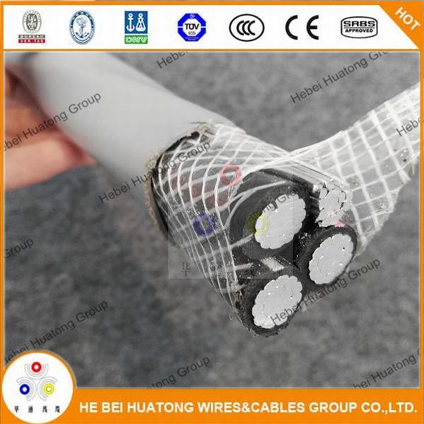 Hebei Huatong Group UL Listed AA-8000 Aluminum/Copper Conductor 780h UV Resistant Service Entrance Cable 3/0 3/0 3/0 Type Se Seu Ser Cable