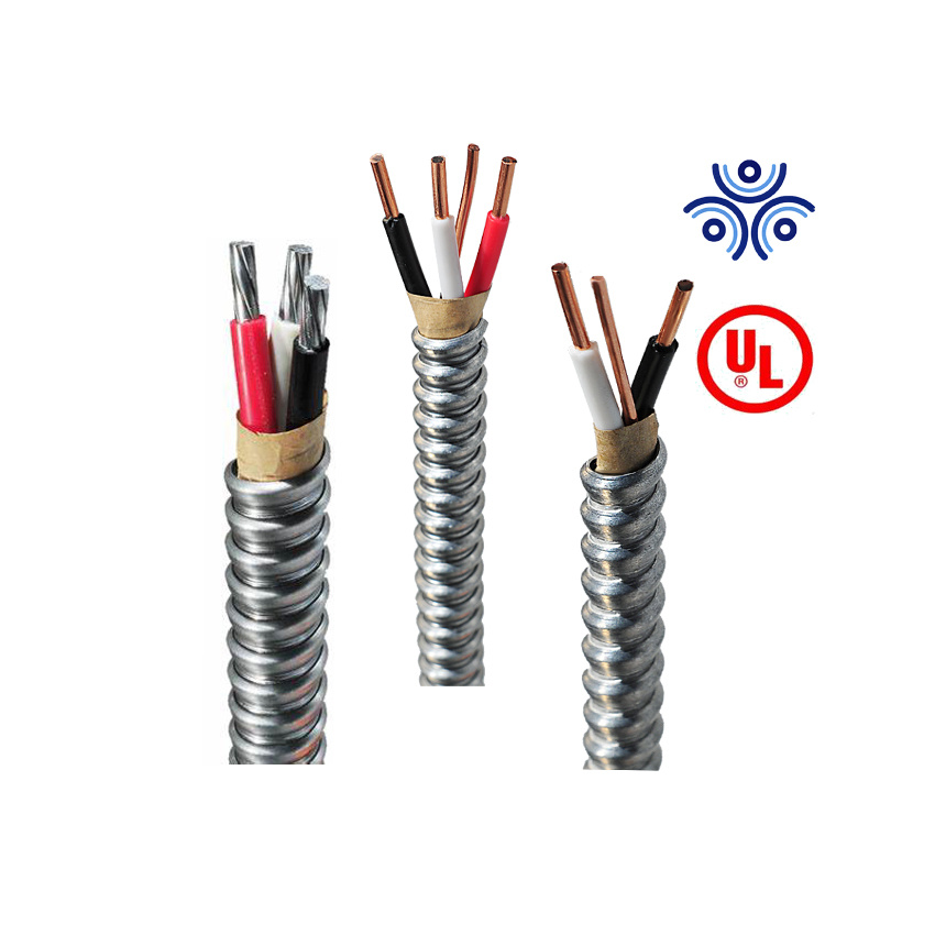 High Performance Copper Round 14/2 12/2 AC90 RW90 Building Wire Armoured Cable