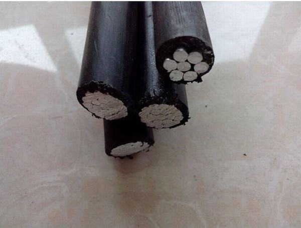 China 
                        LV Aerial Bundled Conductor 0.6/1kv 3X70/54.6mm2 XLPE Insulation NFA2X Cable with NFC 33-209
                      manufacture and supplier