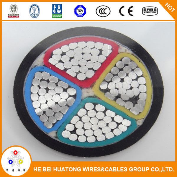 Low Voltage 4 Core Aluminum Power Cable with Ce Listed