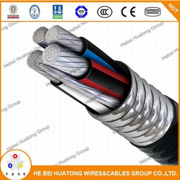 Mc Aluminum Conductor Cable, Type Mc Cable Aluminum Conductor, 4-1/0 Al Mc Cable 600V UL