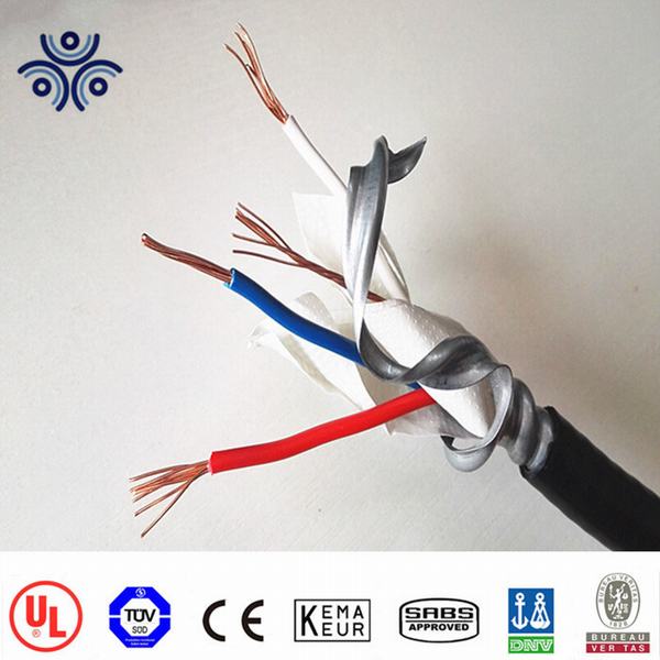 
                                 Multi Conductor, câbles d'alimentation basse tension 600 V, UL Type MC Câble 3*8AWG+1*10AWG                            