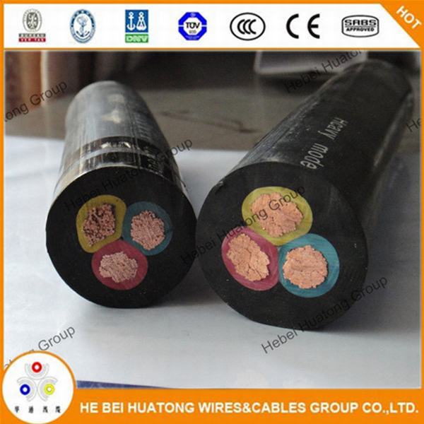 Multi-Conductor Type W Portable Power Cable, 90° C Wet, 2000 Volts UL Msha