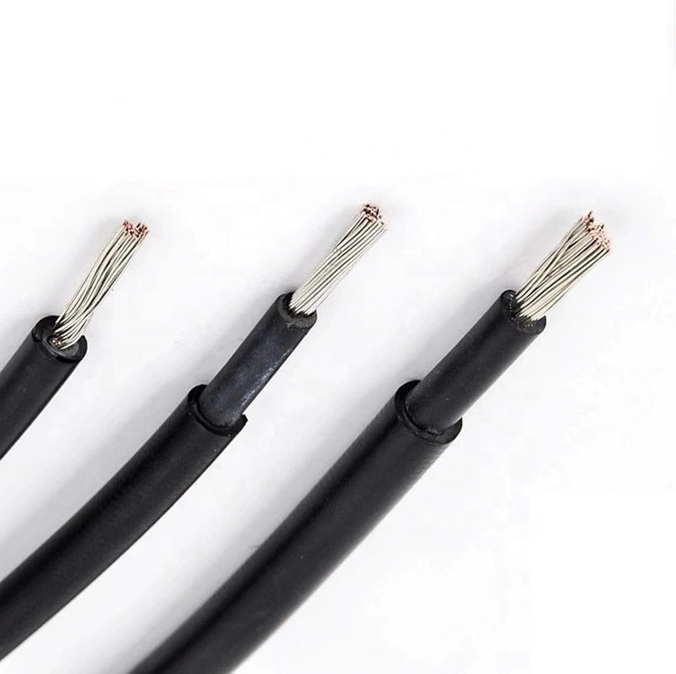 PV1-F Ren Da Hebei Huatong Soft Packing Electric Wire Solar Cable TUV Certification PV Solar Cable 4/6mm2 Underground Industrial ABC Electric Electric Cable