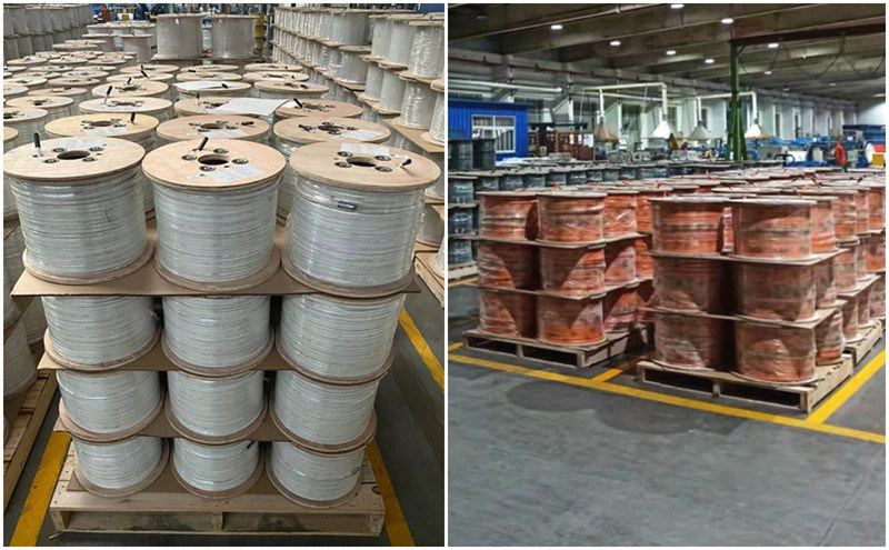 
                La construcción de PVC blando de embalaje, 250 pies por rollo Cable Nm-B
            