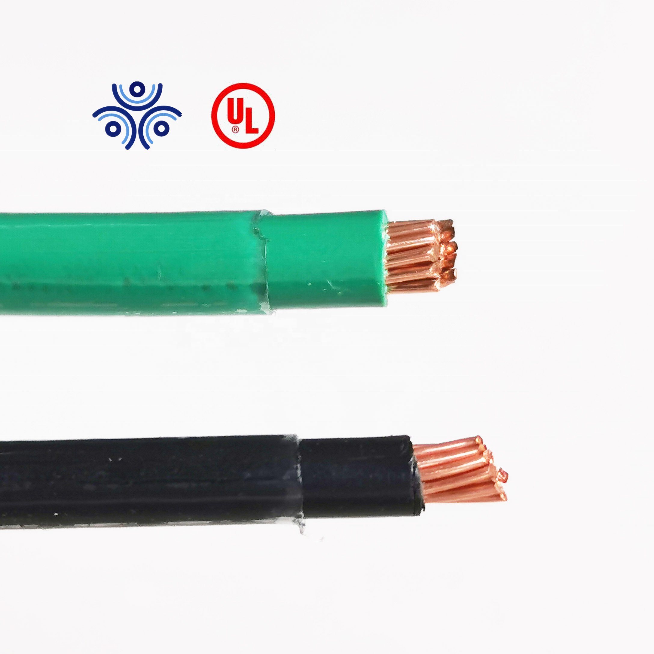 
                PVC Kupfer elektrische Kabel für Hausverkabelung THHN Thwn Thwn-2 T90 Gebäudekabel
            