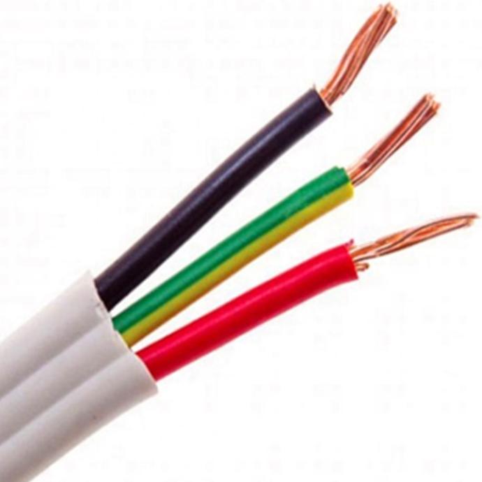 
                PVC-Verlängerung elektrisch 3 Kern 1,5mm Flexible elektrische Leitung flach Violettes TPS-Kabel
            