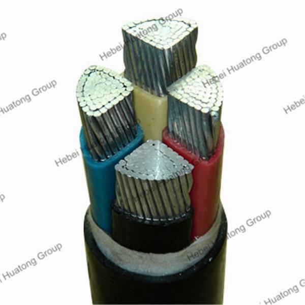 PVC Insulation Electric 4 Core Aluminum Conductor PVC Cable