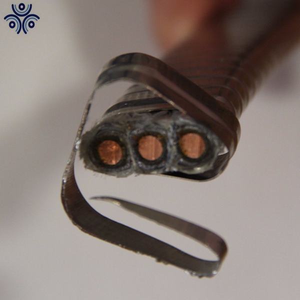 
                                 Qyeey плоский кабель питания системы ESP, 3 ядра на полупогружном судне кабеля насоса масла сопротивление кабеля                            
