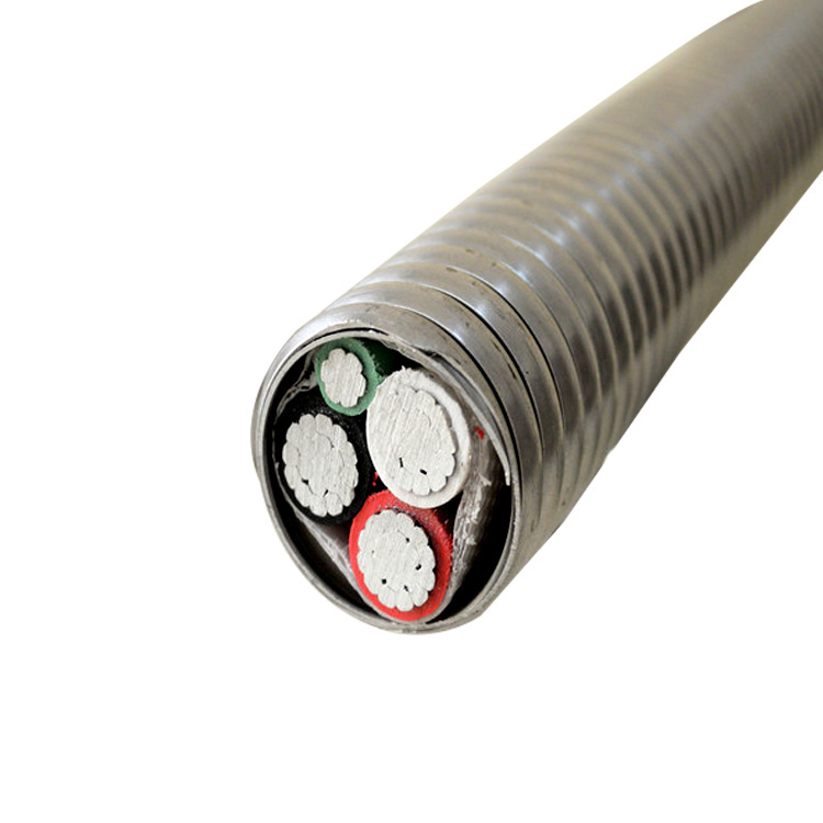 Round Construction 12AWG to 2000kcmil Jacketed Armored Metal Clad Cables Electrical Cable Mc Wire