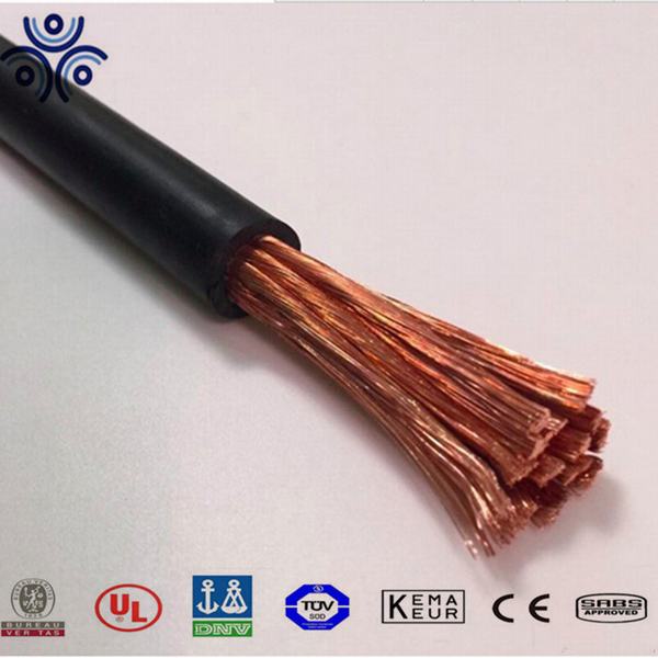 China 
                                 Cobre con aislamiento de goma Super Flexible Cable de soldadura de 50mm2 de 70mm2                              fabricante y proveedor