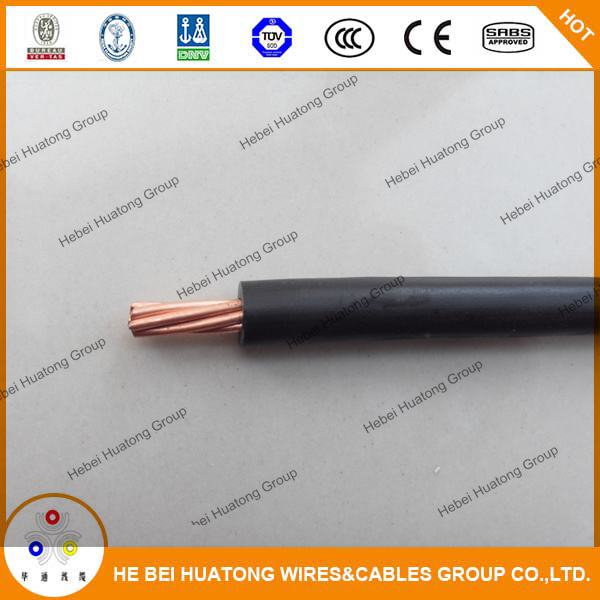 Single Core Stranded Copper Conductor PVC Insulation 6 AWG 75c or Dry Electrical Wire