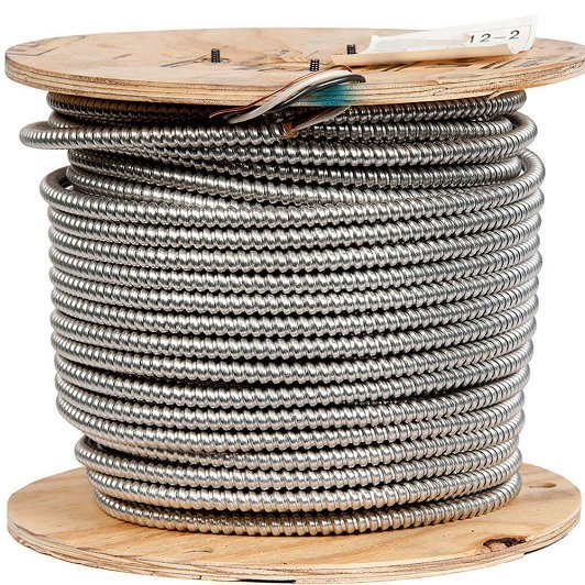 Solid 12/3 12/2 Armored Electrical CSA Standard 600V Copper Armored Cable 12/2 AC90 Wire