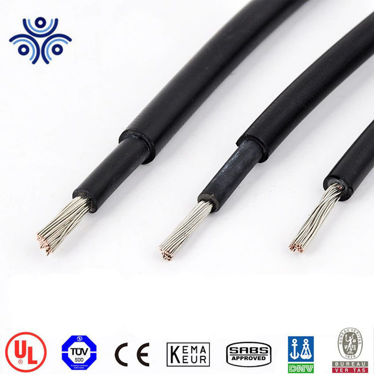 TUV PV1-F 2.5mm2 4.0mm2 6.0mm2 10mm2 16mm2 Copper Wire Cable TUV Certification PV Solar Cable 4/6mm2 Underground Industrial Cable