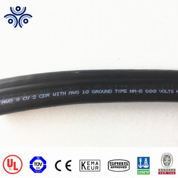 
                                 Thermoplastic-Sheathed UL719 Nm-B Romex Cable para la construcción                            