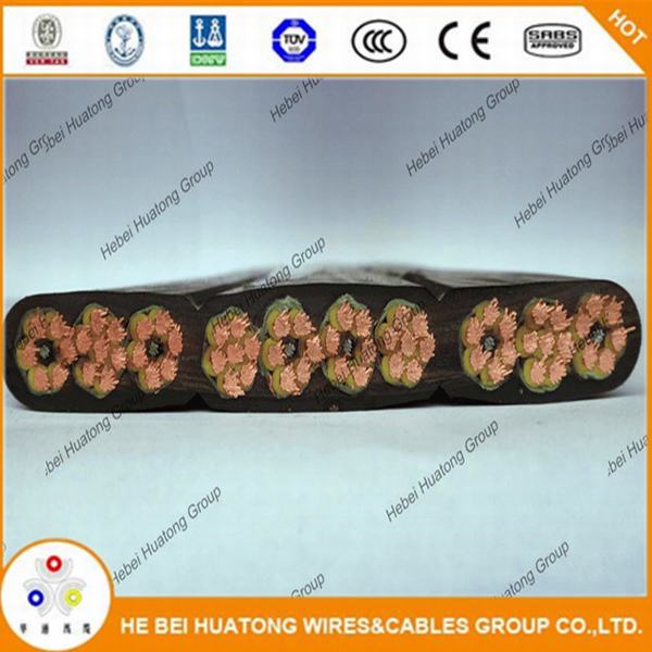 Tvvb Round and Flat Rubber Elevator Cables for Passenger Lift