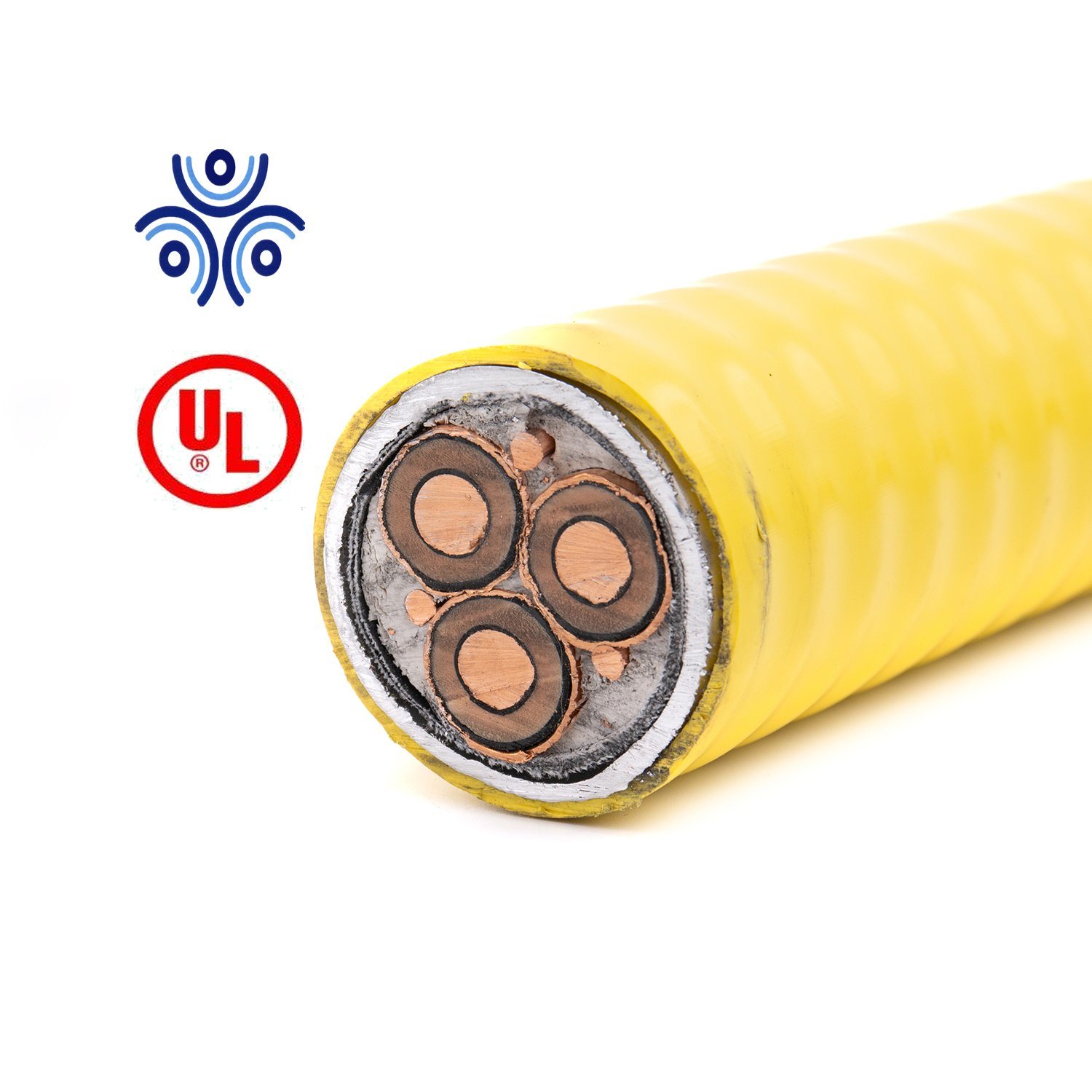 
                Тип MC-HL и MV-105 или MC-HL, используемый для масла и Газовые кабели 15 кВ 350 мсм 3/с с кабелем питания заземления
            