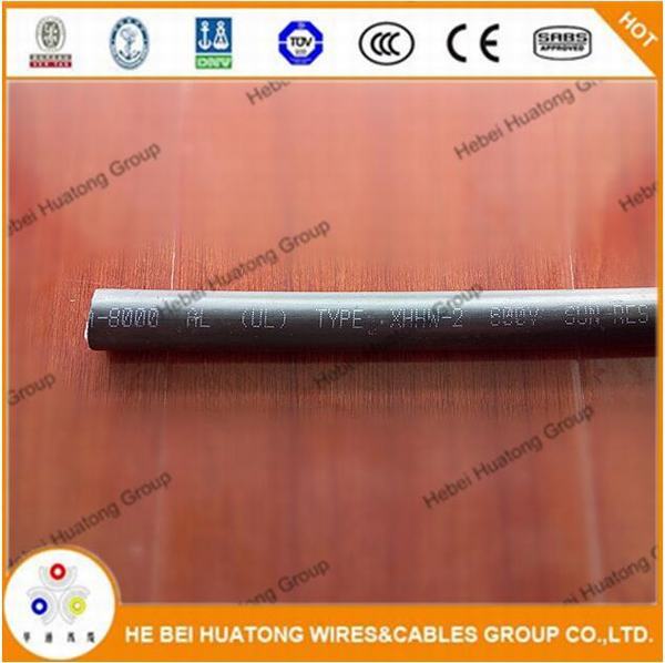 
                                 Cable tipo XHHW-2 600 V, clasificado UL 1/0Ct AWG resistencia UV                            