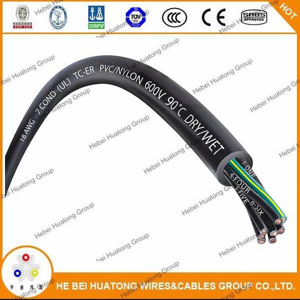 Chine 
                                 UL 1277 PVC Standard/nylon Gaine en PVC d'isolation du câble de puissance 3*14AWG                              fabrication et fournisseur