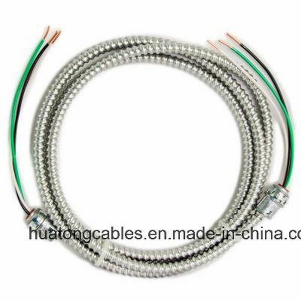 China 
                                 UL 1569 3x10 3X8 3X6 de acero de AWG/cinta de aluminio Cable Blindado Mc                              fabricante y proveedor