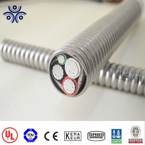 UL 1569 Mc Cable 600V Copper Conductors Thhn/Thwn-2 as Inners Galvanized Steel Interlocked Armor Metal Clad Cable