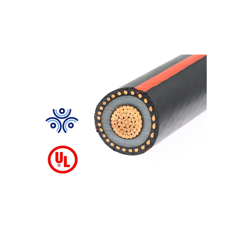 
                UL 15kv Medium Voltage Underground Power Cable 100% Insulation Level Copper XLPE 600mcm
            