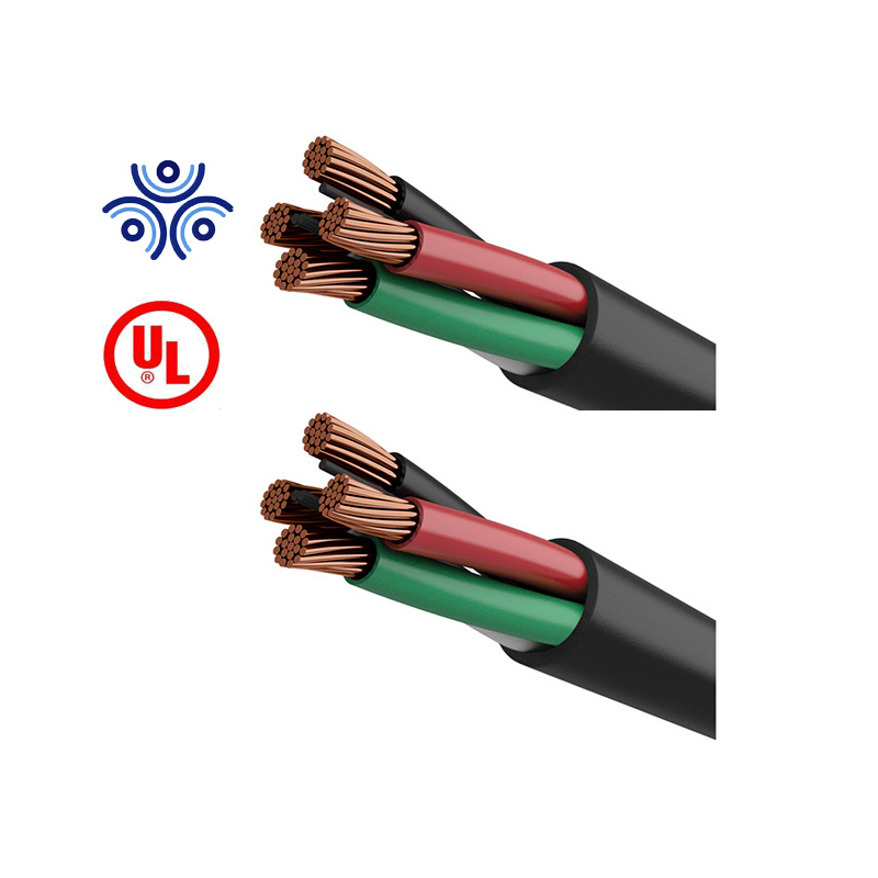 
                Cable eléctrico de tipo ST de cable flexible UL 2 16 AWG 3 núcleo
            