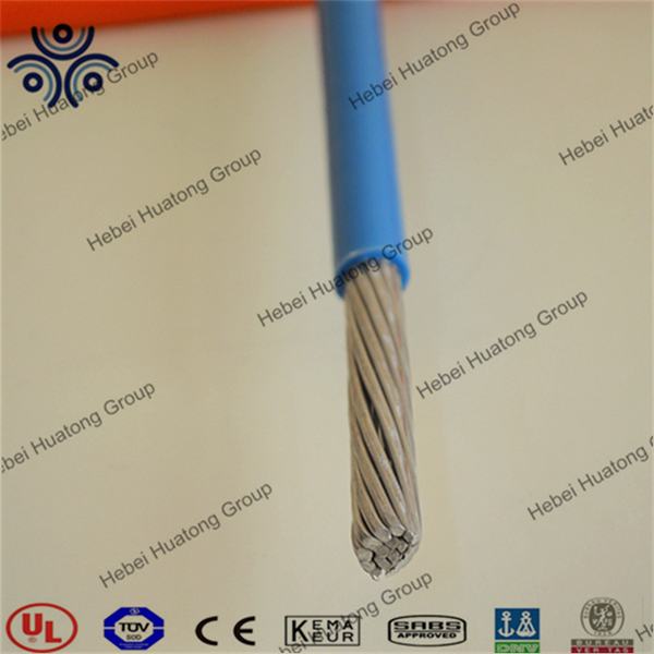 UL 83 Standard Aluminum Alloy Conductor PVC Insulation Nylon Sheath 1/0 AWG Thhn Wire