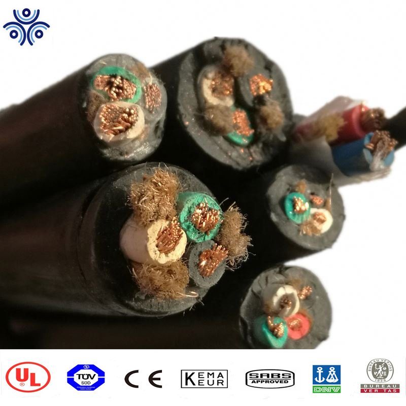 
                Homologation UL CSA câble en cuivre souple en caoutchouc Soow Sjoow 6/ 4 2/16 3/16 600 V 300 V.
            