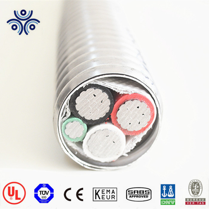 
                                 Certificado UL 1569 Standard 250 conductores de aluminio kcmil Xhhw núcleo interno de cinta de aluminio Cable Blindado Mc                            
