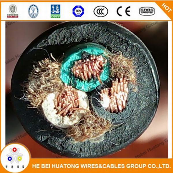 UL Certificate 600V Oil Resistance Epr Insulation CPE Sheathed 3 Core 12 AWG 10 AWG 8 AWG Soow Cable
