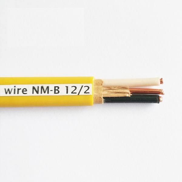 UL Certificate Copper Conductor Building Wire 600V Nm-B Non-Metallic Sheathed with a Bare Copper Ground Cable 12/2 14/2