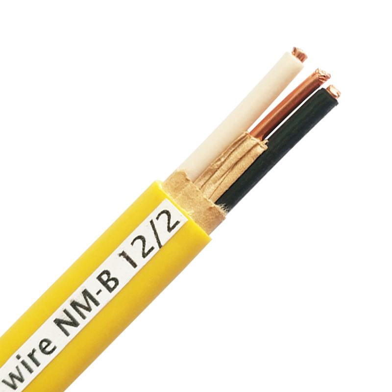 
                UL Certificate Flexible Copper Four Conductor Nm-B Electrical Wire Black - 8/6 AWG Compressed Stranded Low Voltage
            