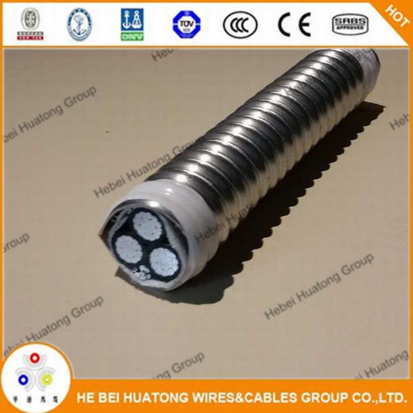 UL Certificate Listed Type Mc Feeder Cable — Xhhw-2 Aluminum Metal-Clad Cable 4-1/0