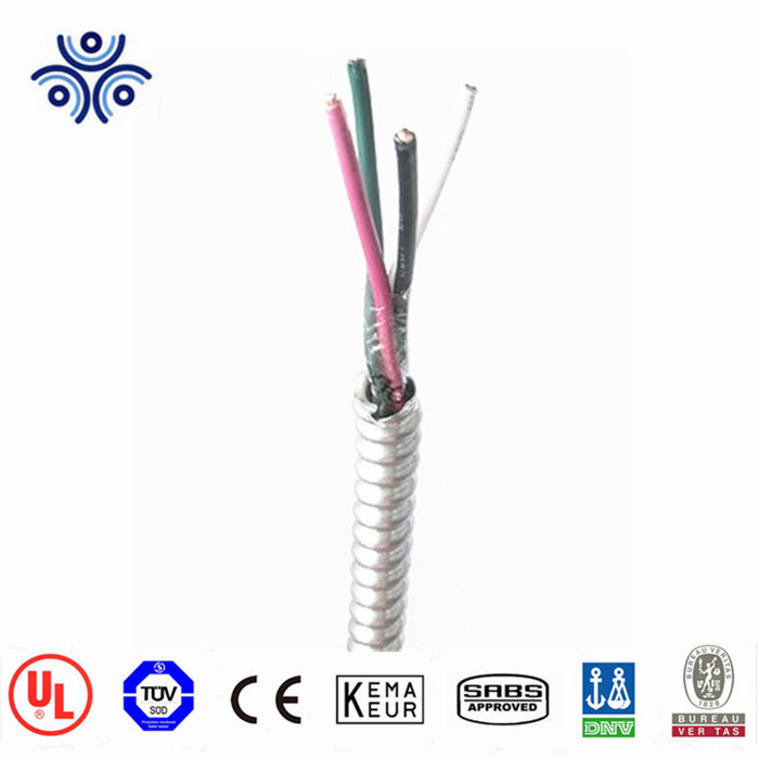 Китай 
                Сертификат UL кабель MC-HL 600 в, металл, покрытие, армированная медь 12/2 Кабель AWG MC для строительства
              производитель и поставщик
