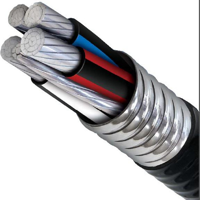 
                   UL-Liste Leichtgewicht Aluminium verriegelt Armor Power Cable Typ Mc Al-Zuführung Xhhw-2 6AWG 600V
            